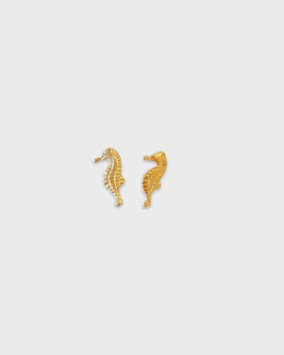 Seahorses Stud Earrings - 14K Gold Filled