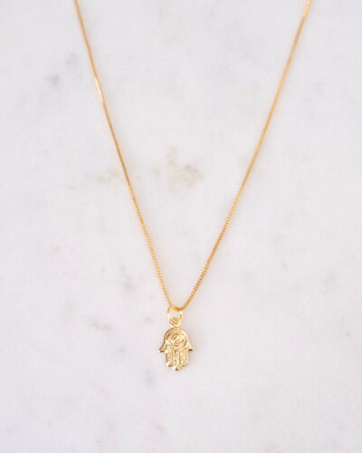 Little Hamsa Necklace - 18K Gold Filled
