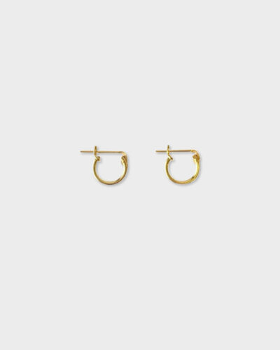 Small Hinged Hoops (10mm) - 14K Gold Filled