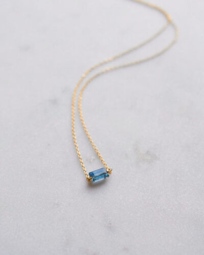 Kyanite Point Necklace - 14K Gold Filled