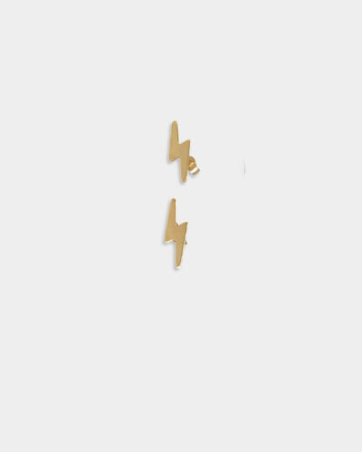 Lightning Bolt Stud Earrings - 14K Gold Filled