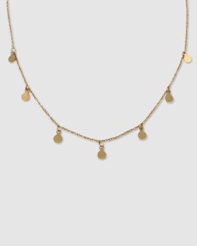Petite Disk Choker (15 inch / 38cm) - 14K Gold Filled