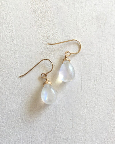 Moonstone Drop Earrings - 14K Gold Filled
