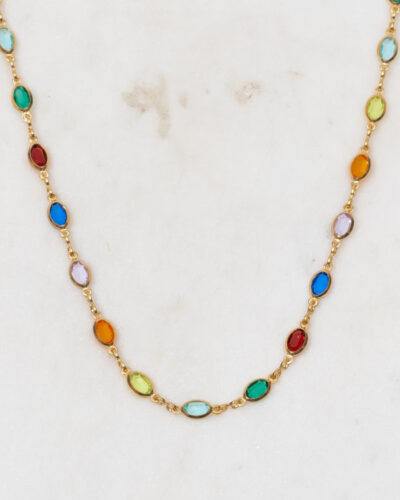 Gisela Colourful Gold Necklace (20 inch / 50cm) - 18K Gold Filled