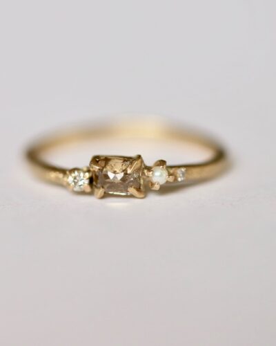 Adriana Ring - 9ct Gold, Champagne Diamond