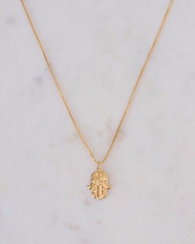 Hamsa Necklace - 18K Gold Filled