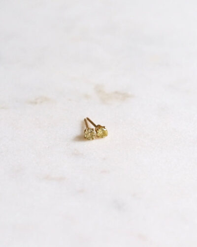 Petite Peridot Stud Earrings - 14K Gold Filled
