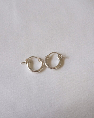 Huggie Hoops - Sterling Silver (13mm) - Sterling Silver