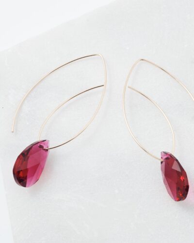 Pathways - 14k Gold Filled, Large Crystal (Scarlet)