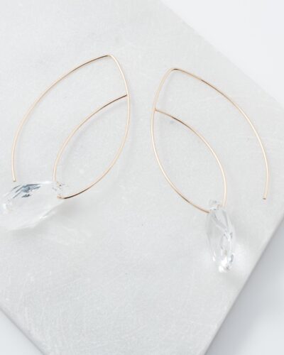 Pathways - 14k Gold Filled, Large Crystal (Crystal Clear)