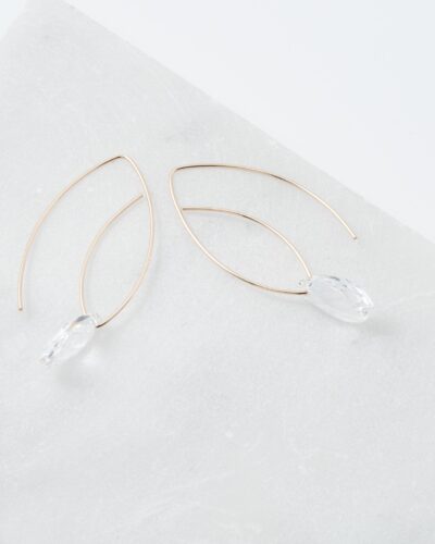 Pathways - 14k Gold Filled, Small Crystal (Crystal Clear)