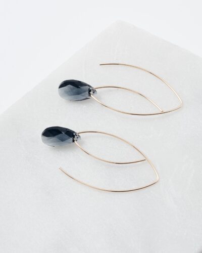 Pathways - 14k Gold Filled, Small Crystal (Graphite)