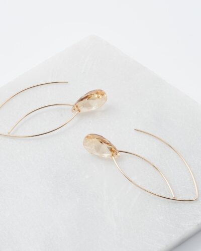 Pathways - 14k Gold Filled, Small Crystal (Golden Shadow)