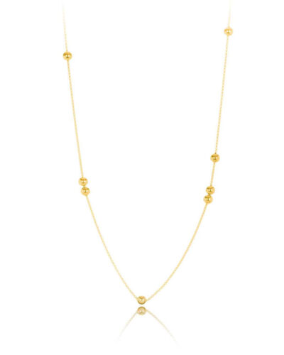Caroline Long Chain Necklace - Gold Vermeil