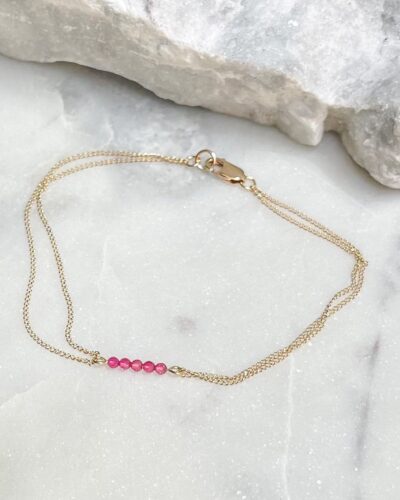 Tiny Rubies - 14k Gold Filled (Medium)
