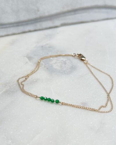 Green Cubic Zirconias - 14k Gold Filled (XLarge)