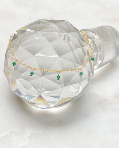 Green CZ Charms - 14k Gold Filled (Small)