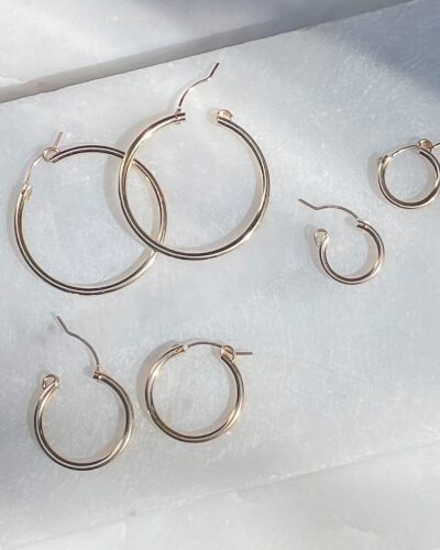 Latch Hoops - 14k Gold Filled (22mm)