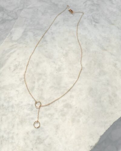 Two Rings Necklace - 14k Gold Filled (45cm)