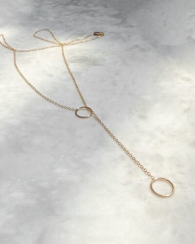 Long Lariat Necklace - 14k Gold Filled (Size 1)