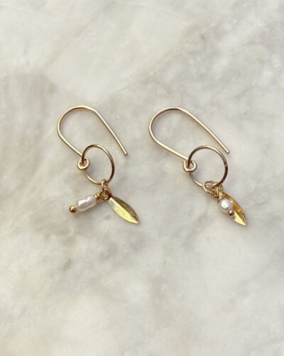 Pearl & Charm Hooks - 14k Gold Filled