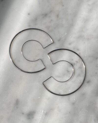 C U Hoops #2 - Sterling Silver