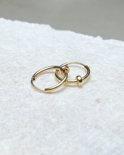 Huggies - 14k Gold Filled (Gold Bead)