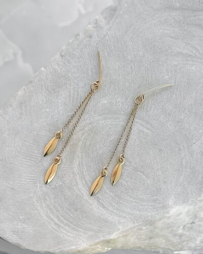 Pretty Marquise Charm Drops - 14k Gold Filled