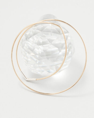 Eclipse Bangle - 14k Gold Filled (Medium) (Gold with Silver Corner)