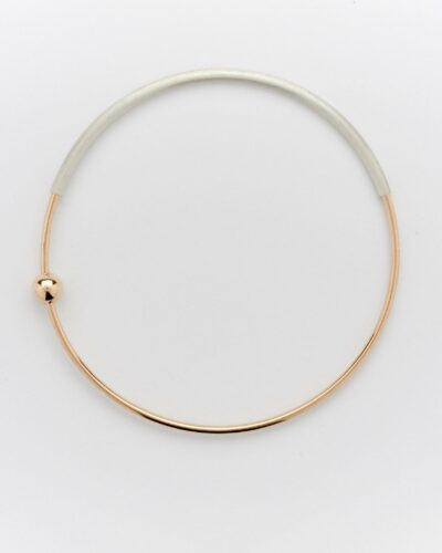 Orbit Bangle - 14k Gold Filled & Sterling Silver (Large)