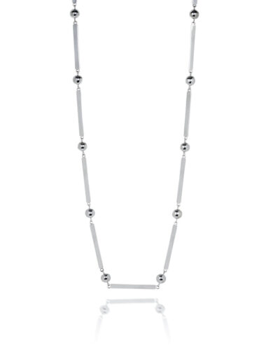 Ball & Bar Necklace - Sterling Silver