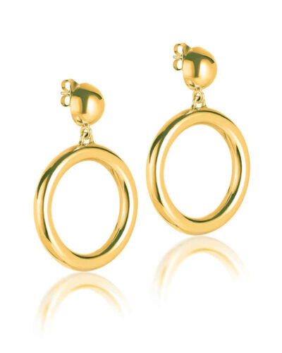 Audrey Hoop Earrings - Gold Vermeil