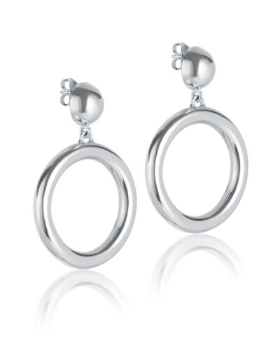Audrey Hoop Earrings - Sterling Silver