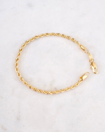 Adela Rope Bracelet (6.5 inch) - 18K Gold Filled