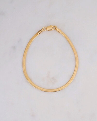 Agnes Thin Bracelet (6.75 inch) - 18K Gold Filled