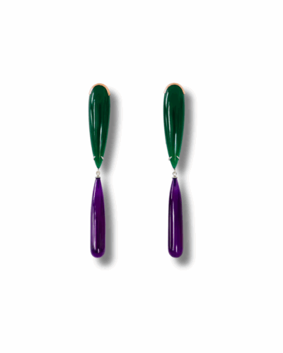 Fruit Dove Earrings - Sterling Silver