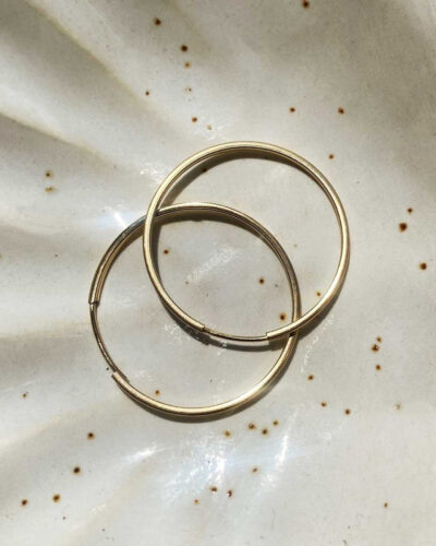 Infinity Hoop Earrings - 14K Gold Filled