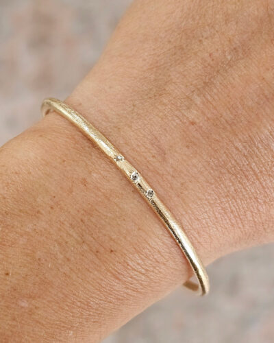 Solstice Cuff - 18K Yellow Gold, Diamond (M/L)