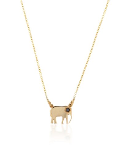 Elephant Talisman Pendant - 9K Yellow Gold