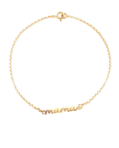 Mama Bracelet - 14k Yellow Gold, XL (23cm)