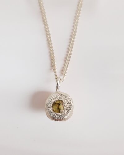 Sapphire Bubble Necklace - Sterling Silver, Yellow