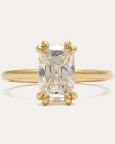Aurelia Ring with Antique Cushion Cut Lab Diamond - 18CT Gold