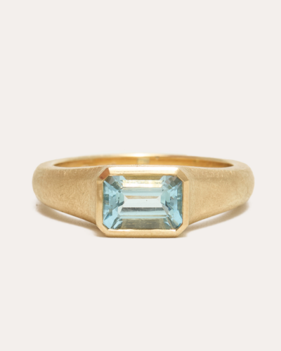 Nico Ring with Aquamarine - 9CT Gold