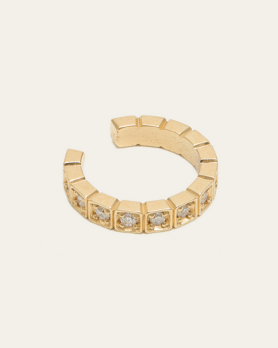 Deco Diamond Ear Cuff (Large) - 14CT Gold