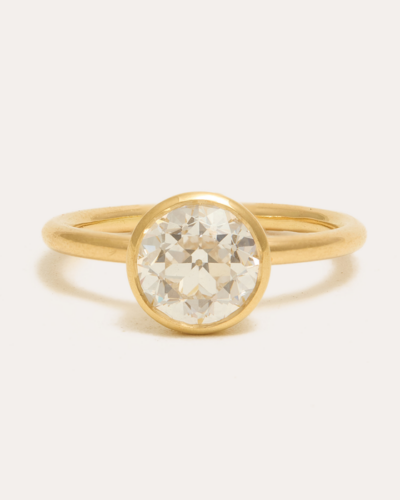 Blaze with Lab Old Euro Cut Diamond - 18CT Gold