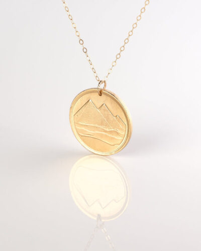 Egypt | Pyramids Coin Necklace - 18K Gold Plated