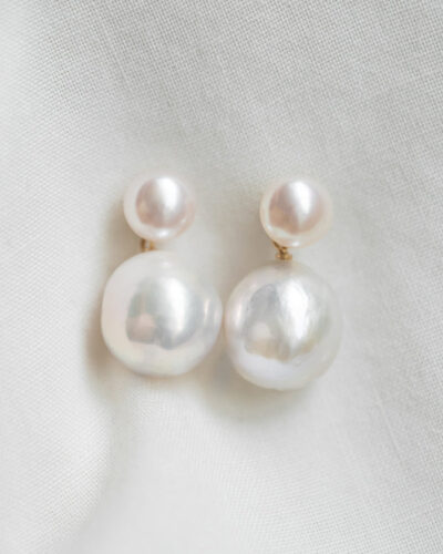 Pim Petite Pearl Earrings - Gold Plated