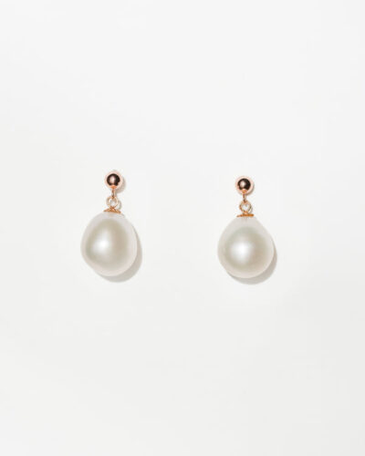 Elisse Single Drop Stud - 18k Rose Gold