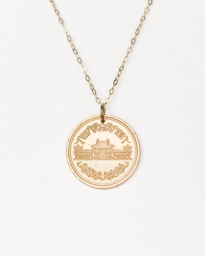 Japan | Temple Coin Necklace - 18K Gold Plated