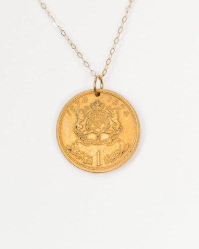 Morocco | Coat of Arms Coin Necklace - 18K Gold Plated